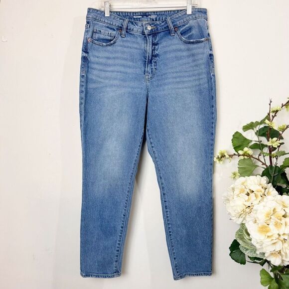 OLD NAVY | High-Rise OG Straight Jeans | Size 14 | Medium Wash - Picture 1 of 11